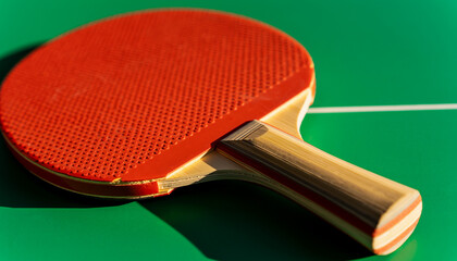 High-Resolution Product Shot of a Tournament Ping Pong Racket for E-commerce Mockup 2026
