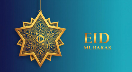 eid mubarak lettering with animation