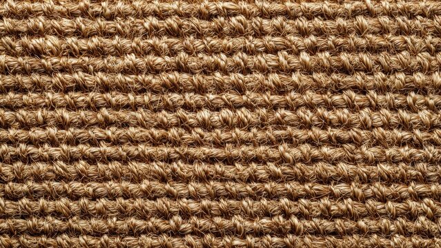 Woven Sisal Rug Texture Close-Up