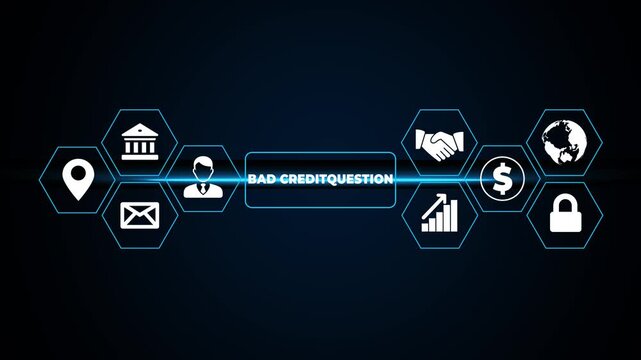 Word writing text Bad Creditquestion We Can Help. Business photo showcasing offerr help to gain positive payment history