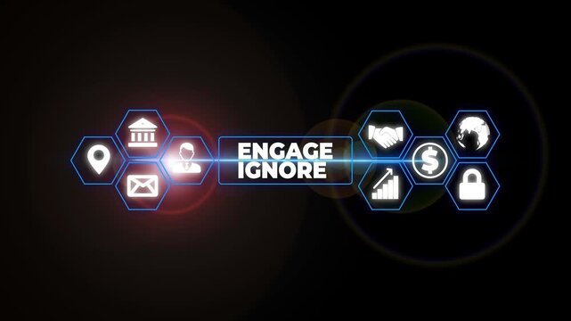 Writing note showing Engage Ignore. Business concept for Silent Treatment Manipulative Punishment Sulking Shunning