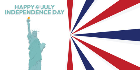 Happy independence day america background. 4th of july independence of the united states of america © Fajar