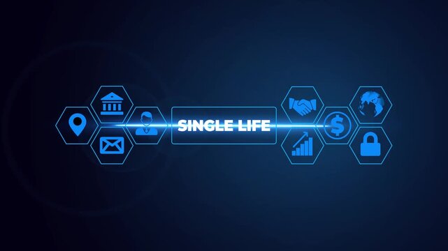 Conceptual hand writing showing Single Life. Concept meaning not vowed to someone or something else Umarried demonstrating
