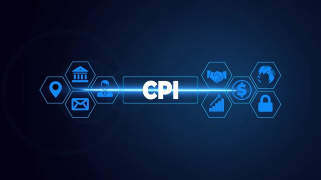 Consumer Price Index and Economic Indicator Technology Concept Illustrated with CPI Gears.