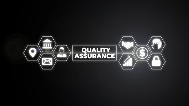 Quality assurance standard control certification technology concept