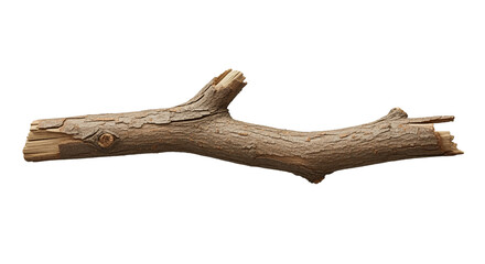 Rough Dry Tree Branch Isolated