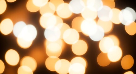 Obraz premium Golden bokeh lights