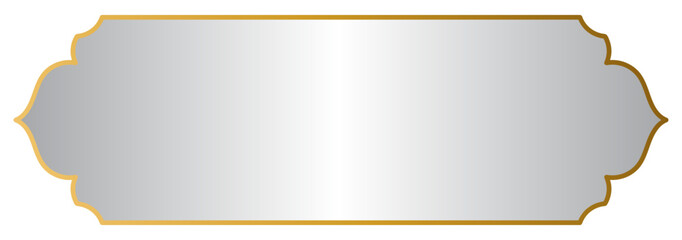Luxurious gold border; gray space for text.
