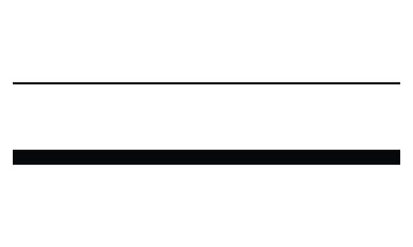 Straight line, stripe series from thin to thick. Black horizontal banner vector. Simple black straight line illustration. Straight line vector illustration eps file. 
