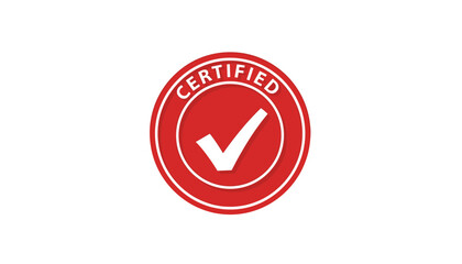 Certified red stamp badge quality guarantee