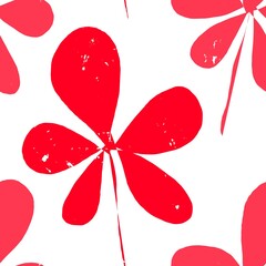 background with red bow leaves 