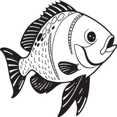 Tropical Damselfish Underwater