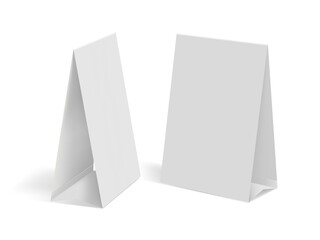 Blank llustration table tent mockup © Margarita 