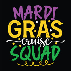 Fototapeta premium MARDI GRAS CRUISE Squad