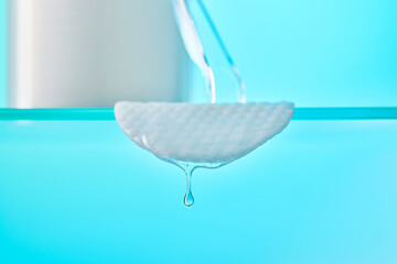 Cotton pad soaking liquid for skincare routine