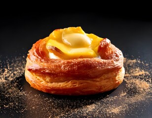 Obraz premium sweet bun with jam