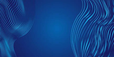 Modern abstract dark blue banner background. Banner pattern background template, vector illustration.
