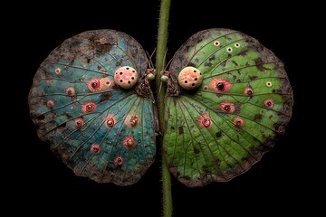 Butterfly Wings Closeup with Colorful Patterns.