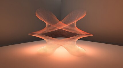 Obraz premium Fractal geometry art orange high resolution image