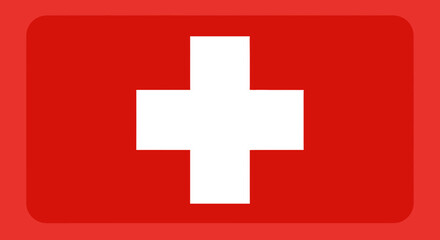 Obraz premium Swiss flag icon