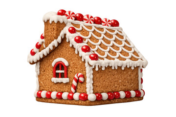 Gingerbread house creating festive christmas holiday traditions with sweet candy decorations