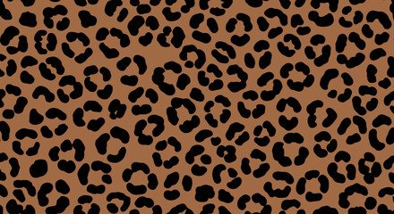 leopard print pattern animal fur texture brown background.