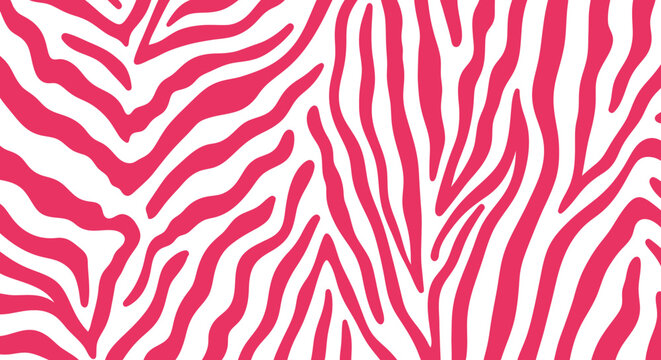 pink zebra stripes pattern background animal print texture.