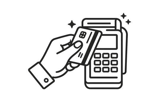 Card swipe at payment terminal