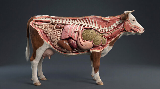 Cattle Anatomy Organs Model.