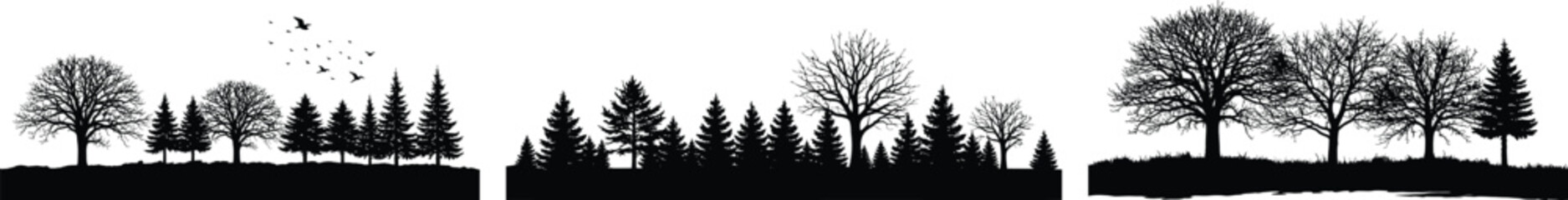 tree silhouette background