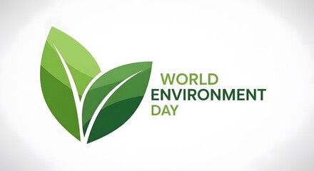 Obraz premium Celebrate World Environment Day with sustainable green leaves
