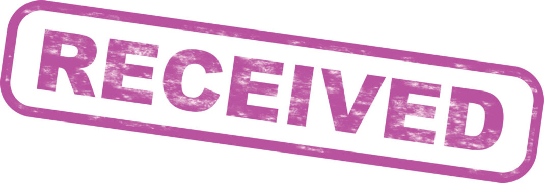 Purple received stamp grunge distressed