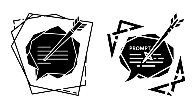 AI prompt injection attack icons with malicious input arrows for chatbot vulnerability reports