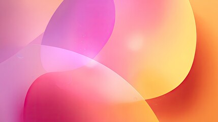 Obraz premium Abstract colorful overlapping shapes design with soft gradient lighting