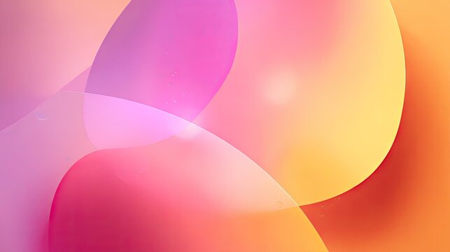Abstract colorful overlapping shapes design with soft gradient lighting