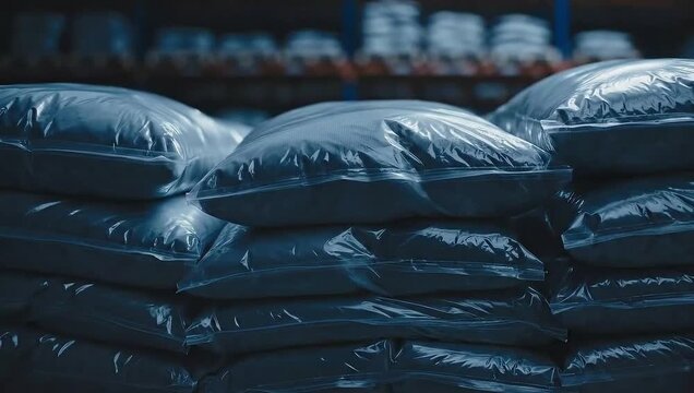 concept of forensic experts examining criminal evidence bags containing illegal drugs in a documentary
