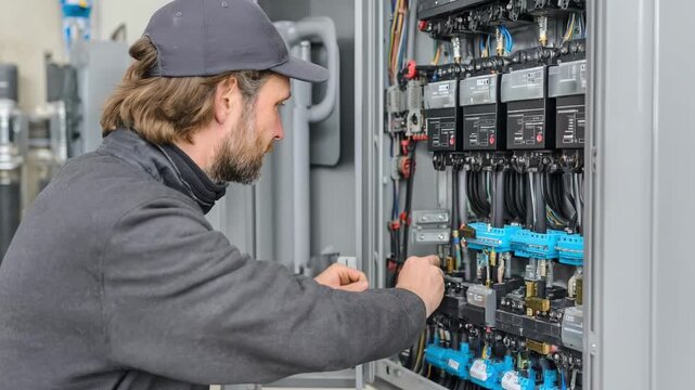 Engineer inspecting and calibrating a screw compressor system to enhance energy efficiency and prevent mechanical failures.