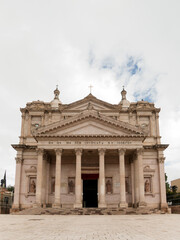 Obraz premium Visit to San Jose Iturbide in Guanajuato Mexico shows the Church of San Jose