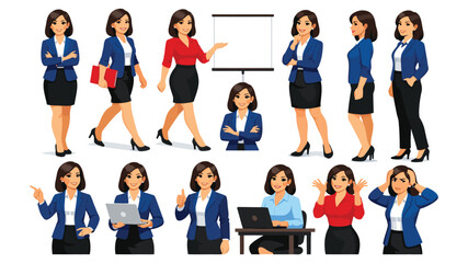 Fototapeta premium Professional women presenting ideas and collaborating in a business meeting setting