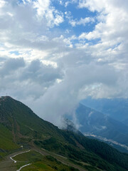Ridge of Mount Aibga in Krasnaya Polyana Sochi