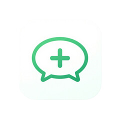 Fototapeta premium A 3D medical vector illustration featuring plus and minus button icons as first aid symbols for web design in a hospital pharmacy or emergency doctor app