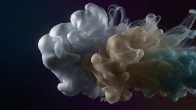 Glowing human figure standing out from crowd in dark tunnel