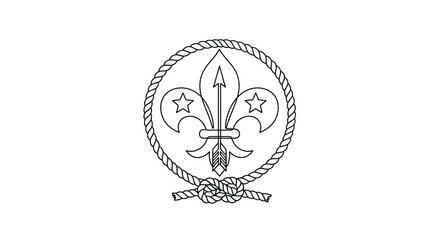 scout emblem, fleur de lis symbol © Ahmad