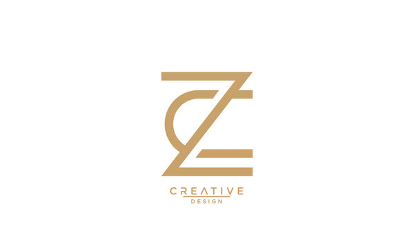 CZ, ZC, C, Z, Abstract Letters Logo Monogram