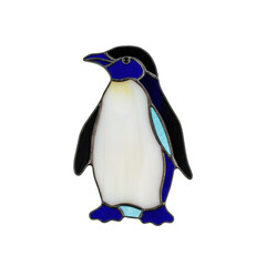 Stained Glass Penguin Art 
