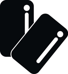 Obraz premium Dog tags representing military identity, veteran service, and army association