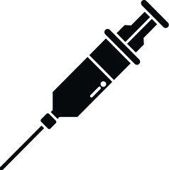 Fototapeta premium Syringe with a needle injecting medicine representing health and treatment concepts