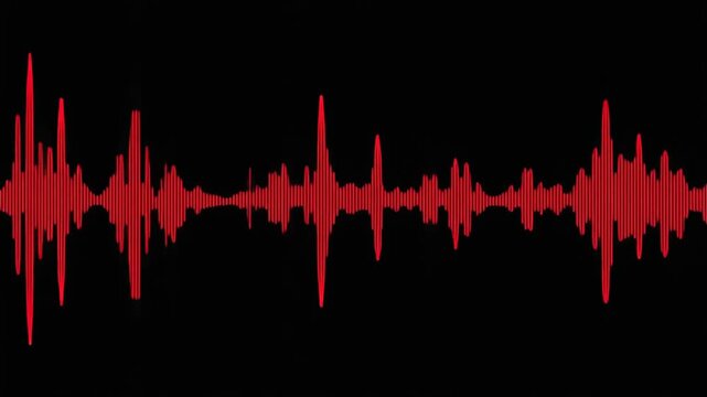red audio wave