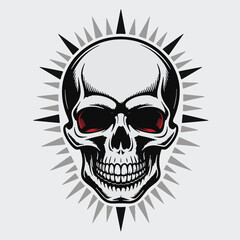 Obraz premium Tribal Skull Emblem