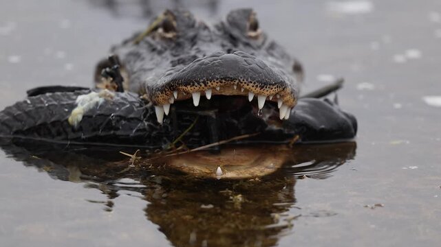 Alligators in Everglades National Park, Florida 